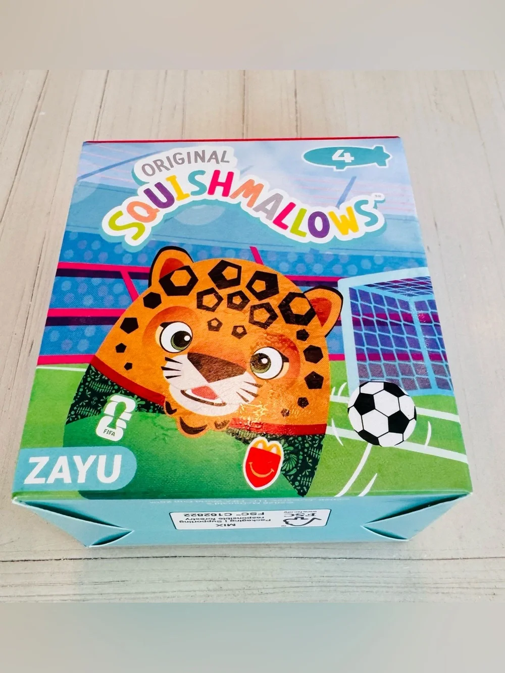 McDonald’s FIFA World Cup 2026 Zayu the Jaguar Squishmallows Plush #4 – New